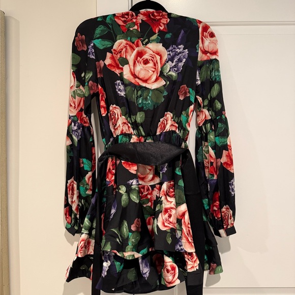 Bronx and Banco Bedouin Black Floral Minidress - Picture 4 of 5
